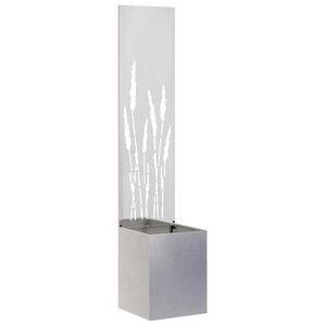 vidaXL Garden Privacy Screen Sliver 32 x 32 x 150 cm Stainless steel