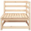 vidaXL Garden Sofa with Footstool 2-Seater Solid Wood Pine