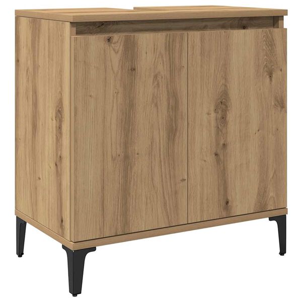 vidaXL Sink Cabinet Artisan Oak 58x33x60 cm Engineered Wood