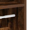 vidaXL Bathroom Cabinet with Roll Holder Smoked Oak 20.5x22x90 cm