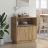 vidaXL LED Sideboard Artisan Oak 71 x 34.5 x 75 cm Engineered Wood