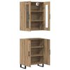 vidaXL Highboard 2 pcs Artisan oak Engineered wood
