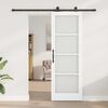 vidaXL Sliding Door ORKDAL White and Black 73.5 x 211 cm