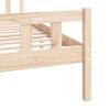 vidaXL Bed Frame without Mattress Solid Wood Small Double