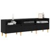 vidaXL TV Cabinet Black Oak 150 x 30 x 45 cm Engineered Wood