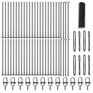 vidaXL Fence Post Grey