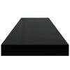 vidaXL Floating Wall Shelves 2 pcs Black 90x23.5x3.8 cm MDF