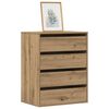 vidaXL Corner Chest of Drawers Artisian Oak 60x41x76 cm Engineered Wood