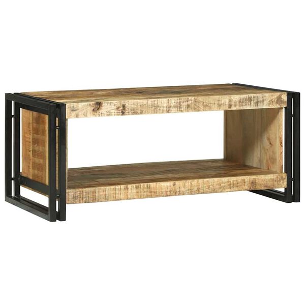 vidaXL Coffee Table Brown 90 x 50 x 38 cm Solid rough mango wood