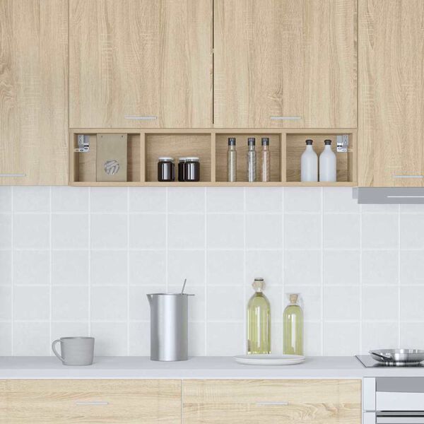 vidaXL Hanging Cabinet Sonoma Oak 20 x 29.5 x 100 cm Engineered Wood