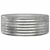 vidaXL Garden Raised Bed Galvanised Steel 100x100x36 cm Silver