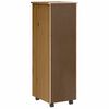 vidaXL Rolling Cabinet with Drawers MOSS Honey Brown Solid Wood Pine