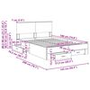 vidaXL Bed Frame with Drawer Sonoma Oak 140 x 190 cm Engineered Wood