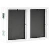 vidaXL Trifold Photo Frame Collage White 28x18 cm+2x