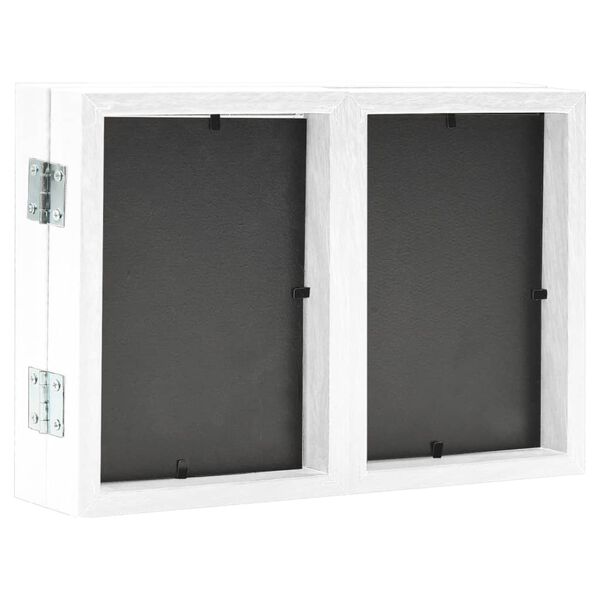 vidaXL Trifold Photo Frame Collage White 28x18 cm+2x