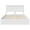 vidaXL Storage Bed with Headboard White 140 x 190 cm Engineered Wood