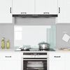 vidaXL Kitchen Backsplash White 110 x 60 x 0.6 cm Tempered Glass