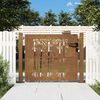 vidaXL Garden Gate 100x75 cm Corten Steel Square Design