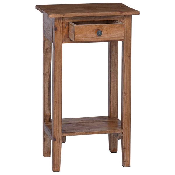 vidaXL Plant Stand with Drawer Brown 34 x 25 x 52 cm Mahogany Wood
