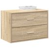 vidaXL Cabinet with 2 Drawers Sonoma Oak 60x31x40 cm Engineered Wood