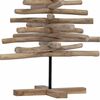 vidaXL Christmas Tree with Stand Brown 120 cm Solid teak wood