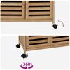 vidaXL Kitchen Trolley with Wheels Natural 59.5 x 36 x 82 cm Bamboo