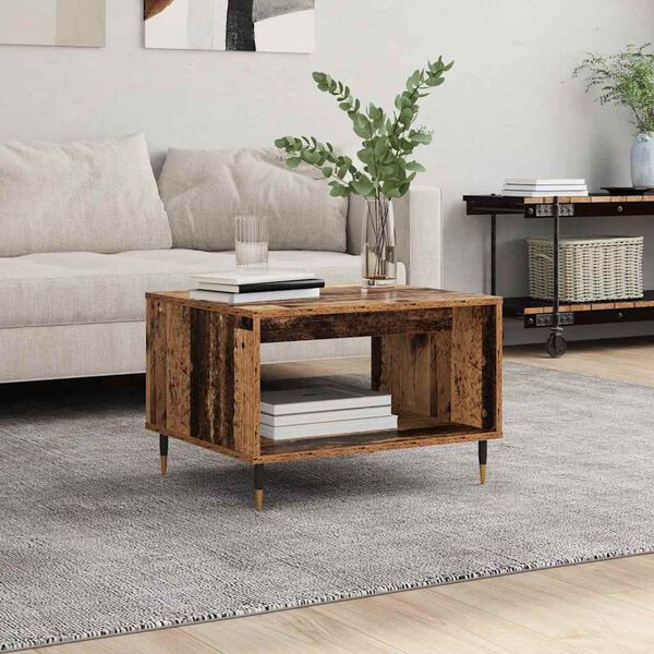 vidaXL Coffee Table Old wood 60 x 50 x 40 cm Engineered wood