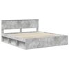 vidaXL Bed Frame with Headboard Concerte 200 x 200 cm Engineered wood