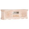 vidaXL TV Cabinet White 120x30x40 cm Solid Mango Wood