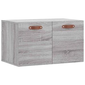 vidaXL Wall Cabinet Grey Sonoma 60x36.5x35 cm Engineered Wood