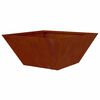 vidaXL Garden Planter 5 pcs Rusty 35 x 35 x 15 cm Weathering Steel