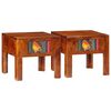 vidaXL Bedside Cabinet 2 pcs 40x40x36 cm Solid Wood Acacia