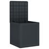 vidaXL Garden Storage Box Anthracite 55 x 53 x 57 cm Polypropylene