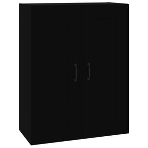 vidaXL Hanging Wall Cabinet Black 69.5x32.5x90 cm