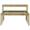 vidaXL Picnic Table 110x134x75 cm Impregnated Wood Pine