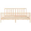 vidaXL Bed Frame without Mattress 200x200 cm Solid Wood Pine