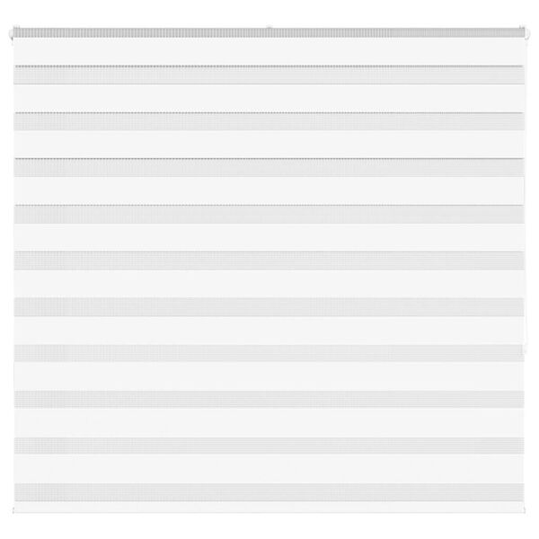 vidaXL Zebra Blind White 160x150 cm Fabric Width 155.9 cm Polyester