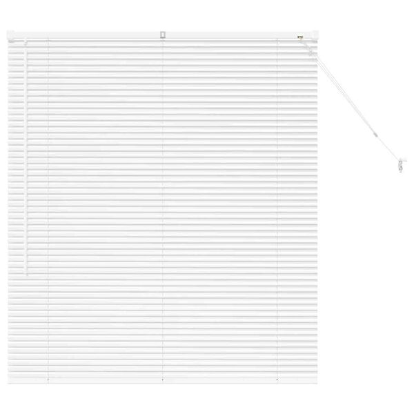 vidaXL Venetian Blinds Height Adjustable White 130 x 120 cm Aluminium