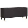 vidaXL TV Cabinet with Shelf Black 105 x 33 x 46 cm Solid Mango Wood