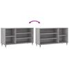 vidaXL Shoe Cabinet Grey Sonoma 102x36x60 cm Engineered Wood