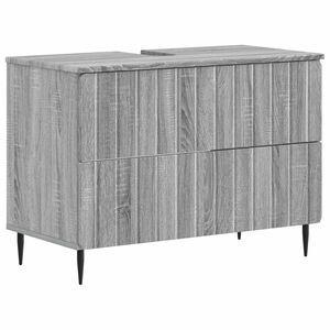 vidaXL Bathroom Sink Cabinet ZWOLLE Grey Sonoma 82 x 41x 58.5 cm