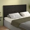 vidaXL Bed Headboard Black 126x4x100 cm Solid Wood Pine
