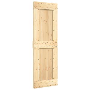 vidaXL Sliding Door NARVIK Natural and Black 70 x 210 cm (213.5 cm)