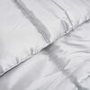 vidaXL Summer Duvet Silver 240 x 200 cm Satin and Microfiber