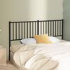 vidaXL Metal Replace Headboard Black 160 cm