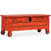 vidaXL Storage Chest Solid Mango Wood 101x39x42 cm Red
