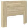 vidaXL Headboard Cabinet with LED Sonoma Oak Engineered Wood