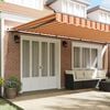 vidaXL Retractable Awning Manual Yellow and Orange 600 x 350 cm