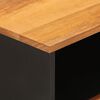 vidaXL Bedside Cabinet Brown and Black 50x33x60 cm Solid Wood Mango