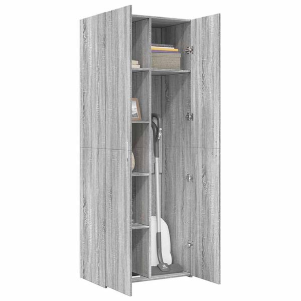 vidaXL Highboard Grey Sonoma 70x42.5x185 cm Engineered Wood